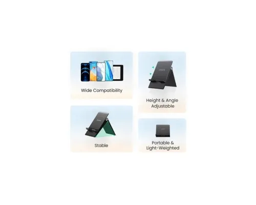Підставка до планшета та телефона LP247 Adjustable Portable Stand Black Ugreen (80903)
