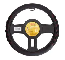 Чохол на руль VITOL L чорн (VLOD-L2628 BK/RD L)