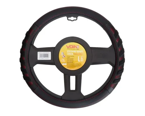 Чохол на руль VITOL L чорн (VLOD-L2628 BK/RD L)