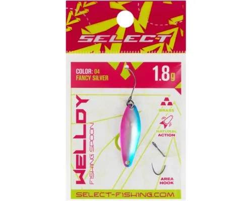 Блешня Select Welldy 1.8g 31mm 04 Fancy Silver (1870.80.82)