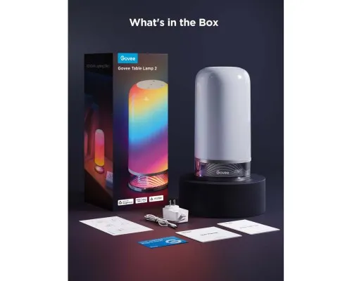 Світильник Govee H6022 Table Lamp 2, RGBICWW, WI-FI/Bluetooth, білий (H60223D1)
