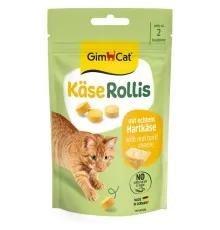 Ласощі для котів GimCat Kase Rollis з комплексом вітамінів сирні 40 г (4002064418728)