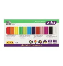 Пластилін ZiBi KIDS Line 12 кольорів, 192 г (ZB.6274)