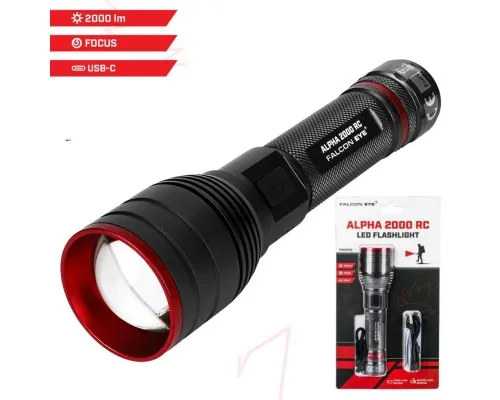 Ліхтар Falcon Eye тактичний Alpha 2000 RC (2000 Lm) Focus Rechargeable Type-C (FHH0123) (DAS303958)