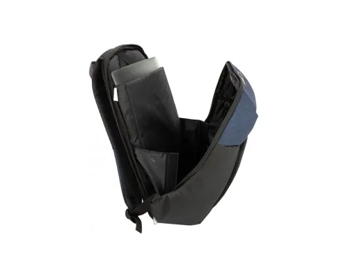 Рюкзак шкільний Optima 17" USB унісекс Синій (O96914-02)