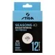 М'ячик для настільного теніса Stiga Seasons White 12 шт (1110-2810-12) (931162)