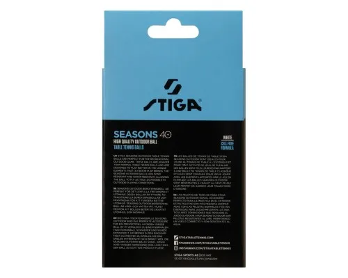 М'ячик для настільного теніса Stiga Seasons White 12 шт (1110-2810-12) (931162)