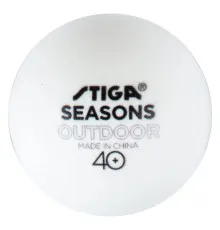М'ячик для настільного теніса Stiga Seasons White 12 шт (1110-2810-12) (931162)