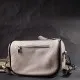 Сумка Vintage Жіноча крос-боді напівкруглого формату з натуральної шкіри Біла (22393)