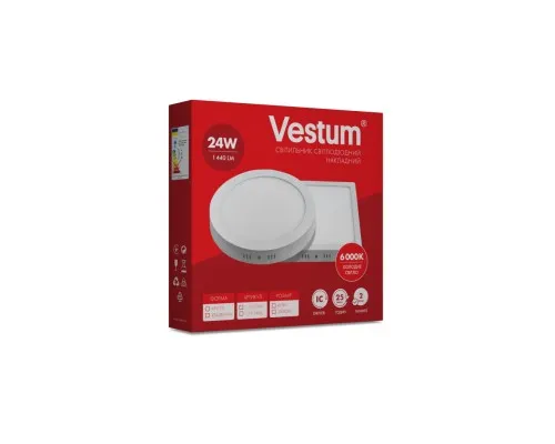 Світильник Vestum LED квадратный 24W 6000K 220V (1-VS-5404)