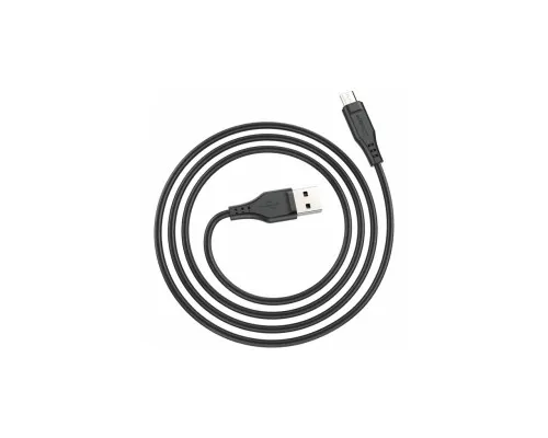 Дата кабель USB 2.0 AM to Micro 5P 1.2m 2.4A TPE C3-09 black Acefast (6974316280880)