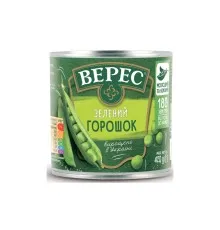 Овочева консервація Верес Горошок зелений 420 г (4823105405817)
