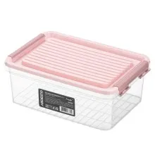 Харчовий контейнер Ardesto Fresh 2.8л, пластик, прямокутна, рожевий (AR1306P)