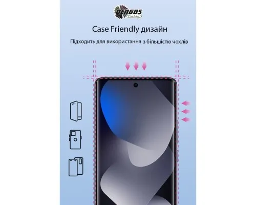 Скло захисне Dengos Xiaomi Redmi Note 15 5G Black 2 pcs (DG-TG2P-99)