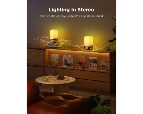 Світильник Govee Table Lamp 2 Pro x Sound by JBL, RGBICWW, WI-FI/Bluetooth, білий (H60200F1)