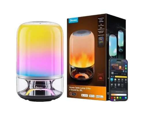 Світильник Govee Table Lamp 2 Pro x Sound by JBL, RGBICWW, WI-FI/Bluetooth, білий (H60200F1)