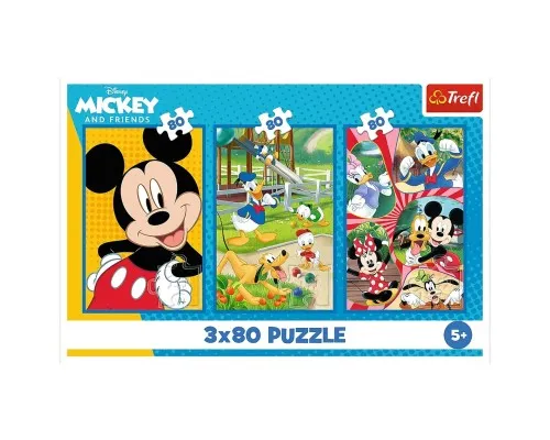 Пазл Trefl Mickey&friends Команда Міккі Мауса 3 х 80 елементів (5900511348873)