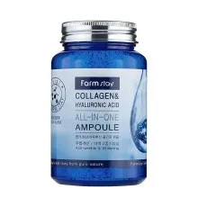 Сироватка для обличчя FarmStay Collagen & Hyaluronic Acid All In One Ampoule 250 мл (8809469770002)