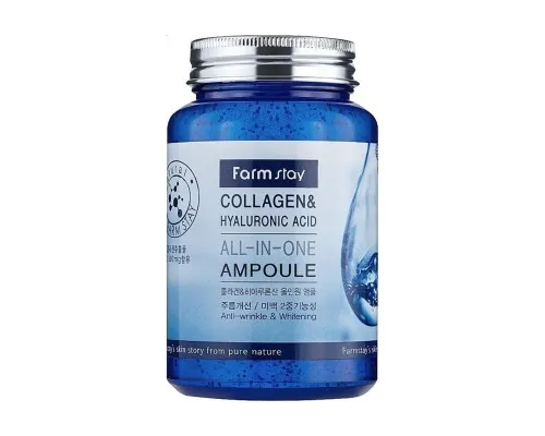 Сироватка для обличчя FarmStay Collagen & Hyaluronic Acid All In One Ampoule 250 мл (8809469770002)