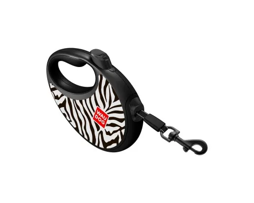 Повідець для собак WAUDOG R-leash з контейнером для пакетів "Зебра", світловідбивна стрічка S (255-0055)