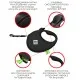 Повідець для собак WAUDOG R-leash з контейнером для пакетів "Зебра", світловідбивна стрічка S (255-0055)