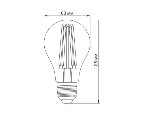 Лампочка TITANUM Filament A60 7W E27 2200K бронза (TLFA6007272A)