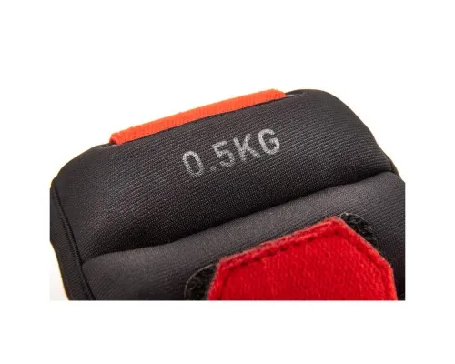 Обважнювач Reebok Flexlock Ankle Weights чорний, червоний RAWT-11270 0.5 кг (885652017237)