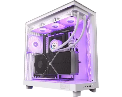 Корпус для ПК NZXT H6 Flow RGB All White (CC-H61FW-R1)