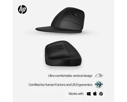 Мишка HP 920 Ergonomic Vertical Wireless/Bluetooth Black (6H1A4AA)