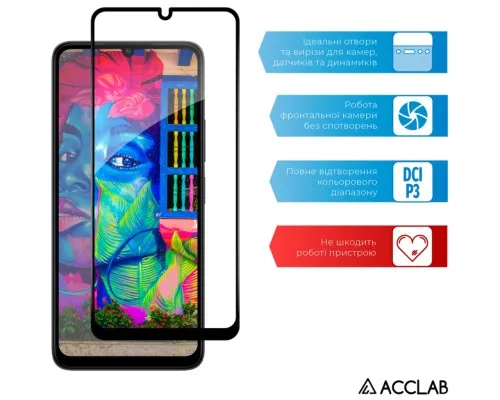 Скло захисне ACCLAB Full Glue Xiaomi Redmi 13C Black (1283126583209)
