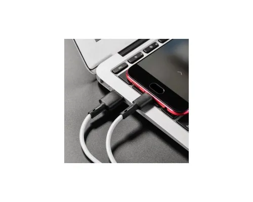Дата кабель USB 2.0 AM to Micro 5P 1.0m silicone white BOROFONE (6931474710383)