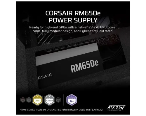 Блок живлення Corsair 650W RM650e (CP-9020302-EU)