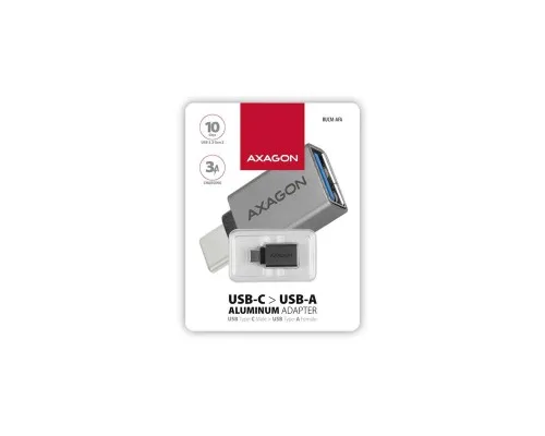Перехідник OTG USB 3.0 AF to USB-C gray AXAGON (RUCM-AFA)