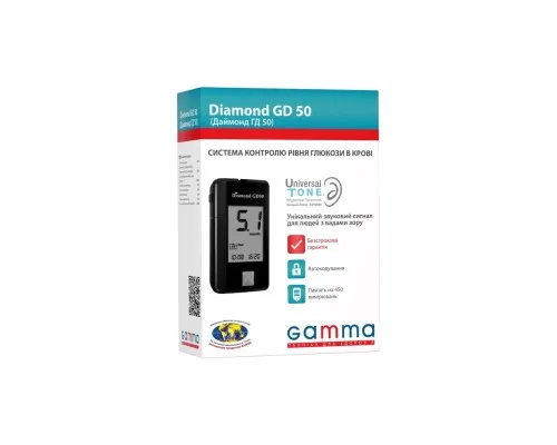 Глюкометр Gamma Diamond GD50 (7640296962601)