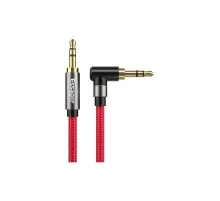 Кабель мультимедійний 3.5mm M to 3.5mm M 1.5m 90° corner red Essager (EYP35-WTA09)