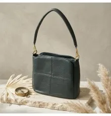 Сумка Vintage З натуральної шкіри Зелена (22977)