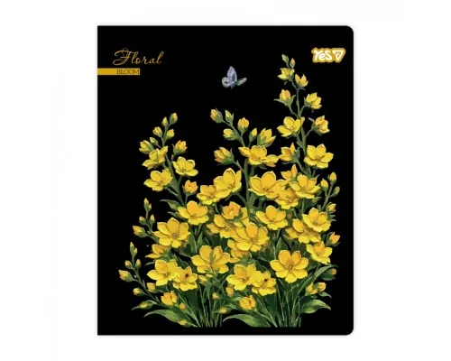 Зошит Yes Floral bloom А5 24 аркушів лінія (768593)