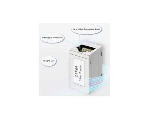 Зрощувач STP, cat.6A, RJ45 to RJ45 Kingda (KD-CB42S-C6A)