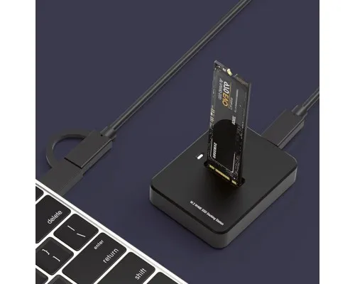 Док-станція для накопичувачів Gembird USB Type-C M.2 SATA NVME SSD (DD-U3M2)