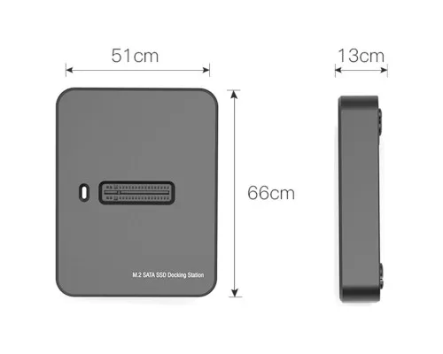 Док-станція для накопичувачів Gembird USB Type-C M.2 SATA NVME SSD (DD-U3M2)