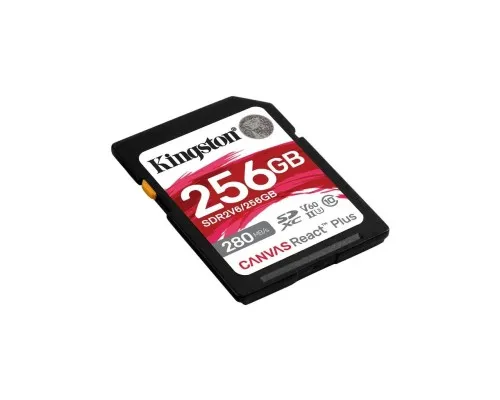 Карта пам'яті Kingston 256GB SDXC class 10 UHS-II U3 Canvas React Plus (SDR2V6/256GB)