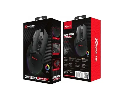 Мишка Xtrike ME GM-520 RGB USB Black (GM-520)