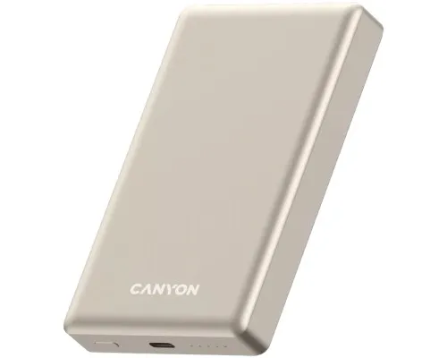 Батарея універсальна Canyon 10000mAh OnPower 510 slim Magsafe PD/20W Beige (CNS-CPB510BE)