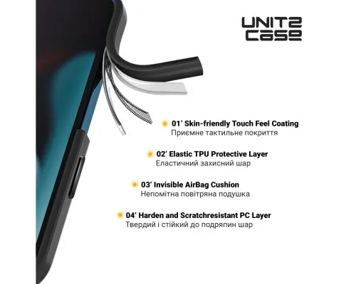 Чохол до мобільного телефона Armorstandart UNIT2 Samsung S25 Plus Black (ARM81840)