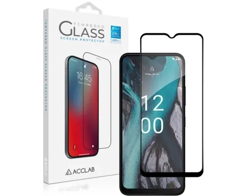 Скло захисне ACCLAB Full Glue Nokia C22 Black (1283126582271)