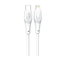Дата кабель USB-C to Lightning 1.0m 27W High Elastic Zeus XO (NBQ239A_White)