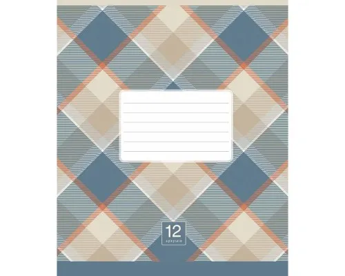 Зошит Школярик Plaid pattern 18 аркушів клітинка (018-3345K)