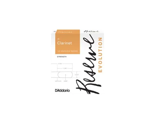 Тростина для кларнета D'Addario Reserve Evolution Bb Clarinet #3.5+ - 10 Pack (DCE10355)