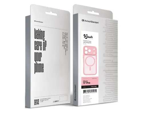 Чохол до мобільного телефона Armorstandart Lush MagCase Apple iPhone 17 Pro Pale Pink (ARM87493)