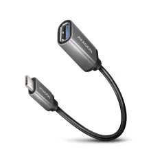 Перехідник OTG USB 3.0 AF to USB-C 0.2m gray AXAGON (RUCM-AFAC)